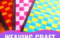 Kindergarten Weaving Craft - Simply Kinder pertaining to Printable Paper Weaving Worksheets