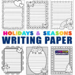 Kindergarten Writing Paper   Superstar Worksheets With Regard To Kids Printable Paper