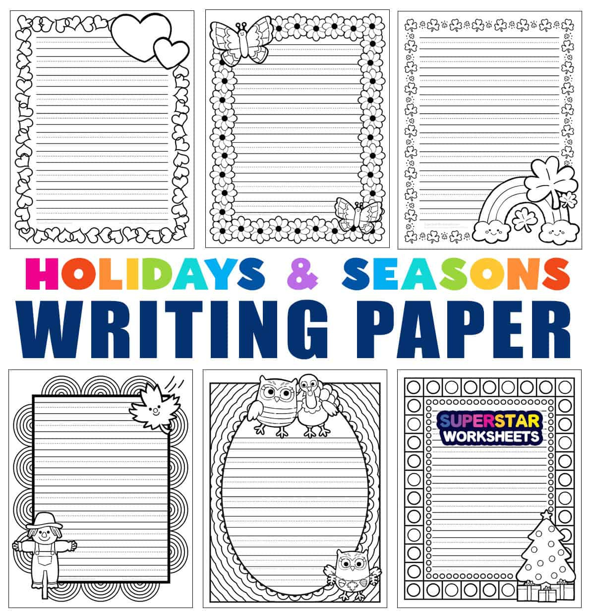 Kindergarten Writing Paper - Superstar Worksheets with regard to Kids Printable Paper