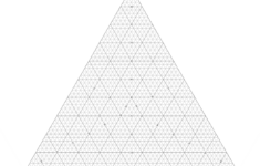 Kostenloses Printable Triangular Graph Paper in Triangle Graph Paper Printable