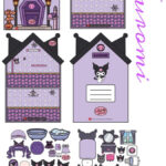 Kuromi | Oyuncak Bebek Evi, Kağıt Oyuncak Bebek, Kağıt Ev Within Kuromi Paper Doll Printable