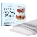 Kusini Edible Paper 24 Frosting Sheets In Resealable Packaging Kosher  Certified And Vegan Friendly 8.5 X 11 White Icing Sheets For Cakes Printable Within Printable Paper For Cakes