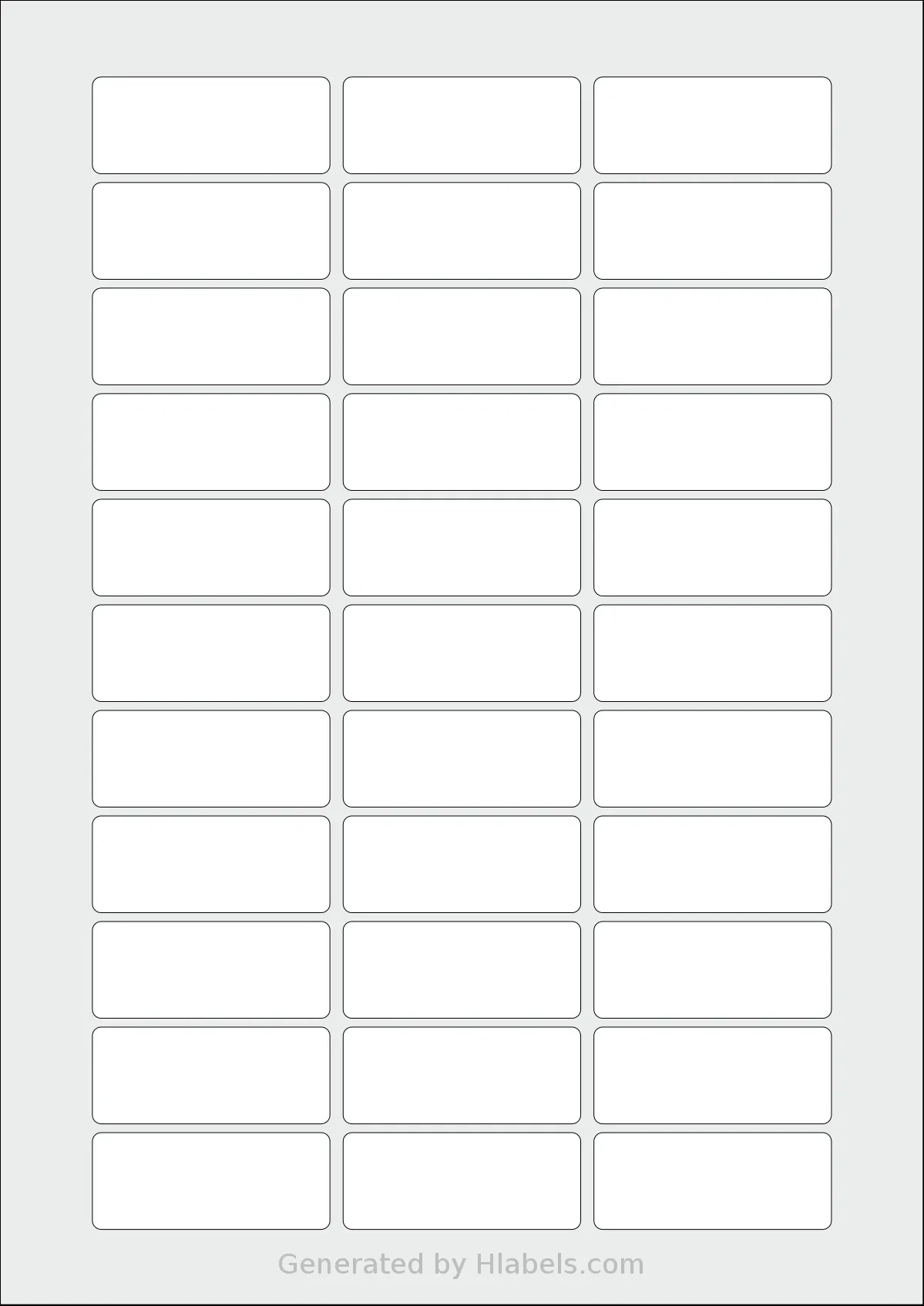 Labelplanet® Lp33-53 Label Template | Print Online Instantly regarding Printable Paper Labels