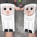 Lamb Paper Bag Puppet: Easter Crafts For Kids With Regard To Printable Paper Bag Puppets