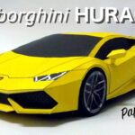 Lamborghini Huracan Papercraft   Full Build Video Remake 1:15 Scale. Throughout Printable Paper Car Template Lamborghini