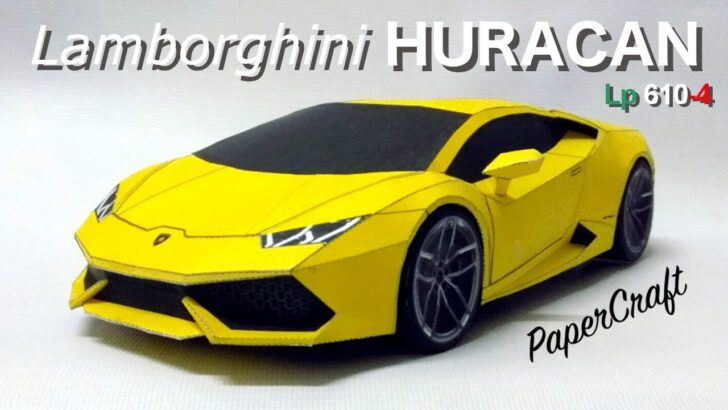 Printable Paper Car Template Lamborghini