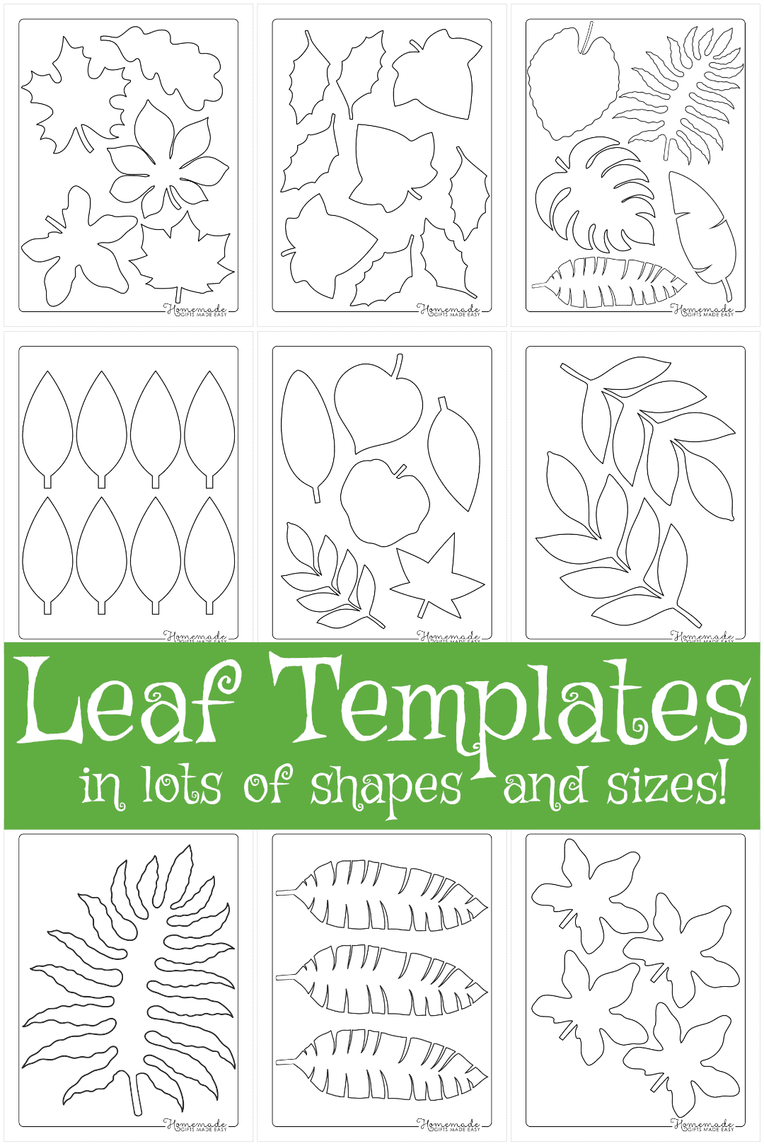 Leaf Template | Free Printable Leaf Outlines For Kids within Printable Paper Leaves Template