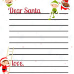 Letter To Santa Template   Free Printable Dear Santa Letters Inside Printable Paper For Santa Letter
