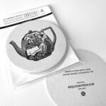 Letterpress Coasters — Arquoise Press Inside Printable Paper Coasters