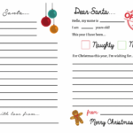 Letters To Santa Templates {Free Printables}   Super Busy Mum In Printable Paper For Santa Letter
