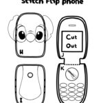 Lilo And Stitch Cardboard Flip Phone Template + Tut With Regard To Printable Paper Phone Template
