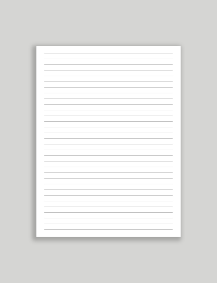 Printable Notebook Paper
