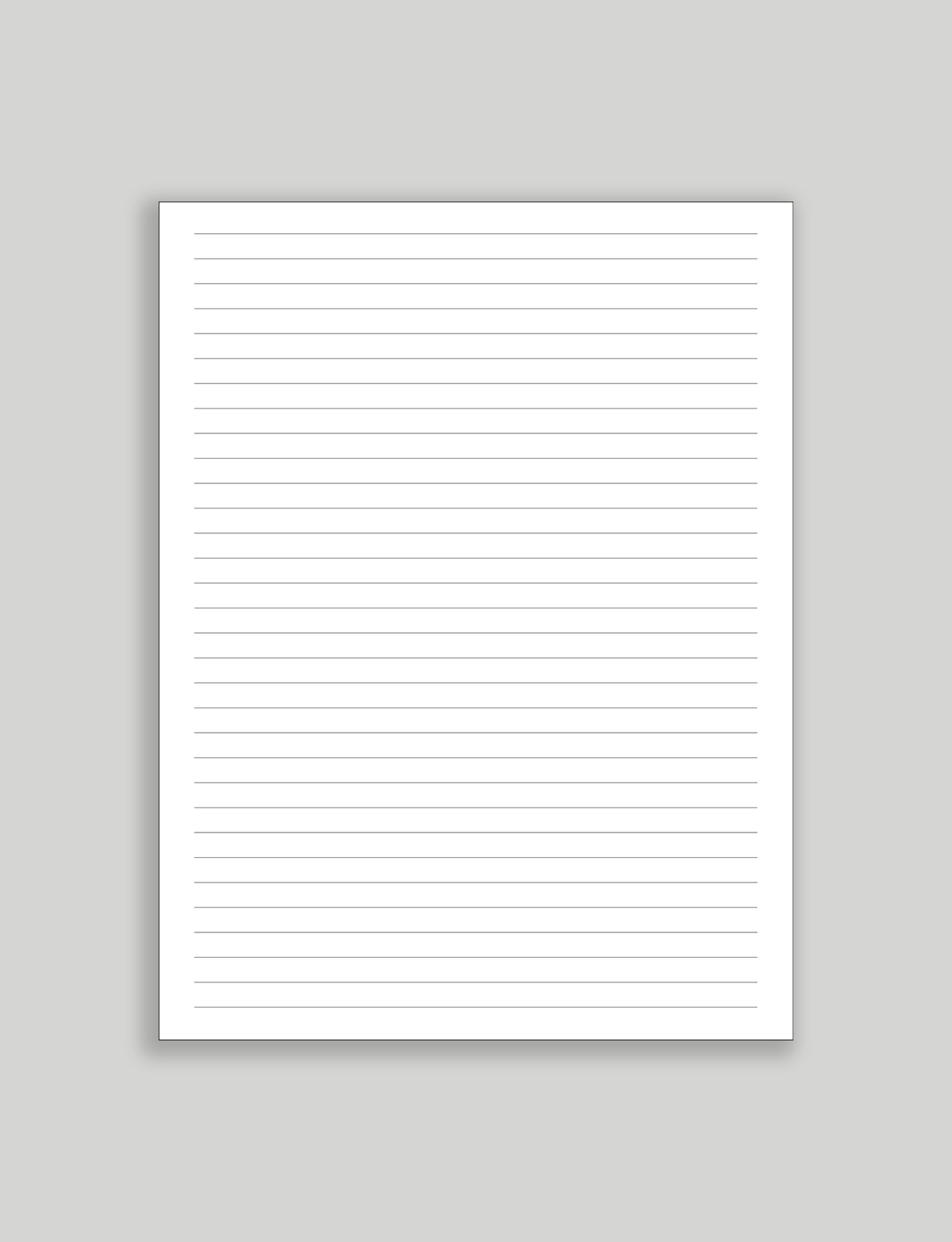 Lined Paper Free Printable Pdf Download | Sortoutmy.life throughout Printable Paper