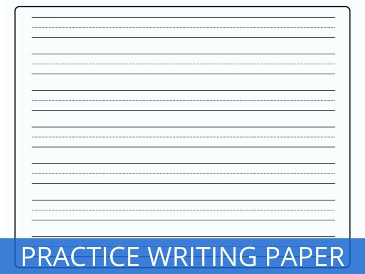 Kindergarten Writing Paper Printable