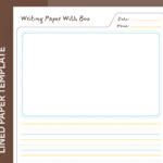 Lined Paper With Picture Box Free Google Docs Templategdoc On In Free Printable Paper With Picture Box