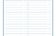 Lined Two Column To Do List Printable — Alaina Ann for Two Column Printable Paper
