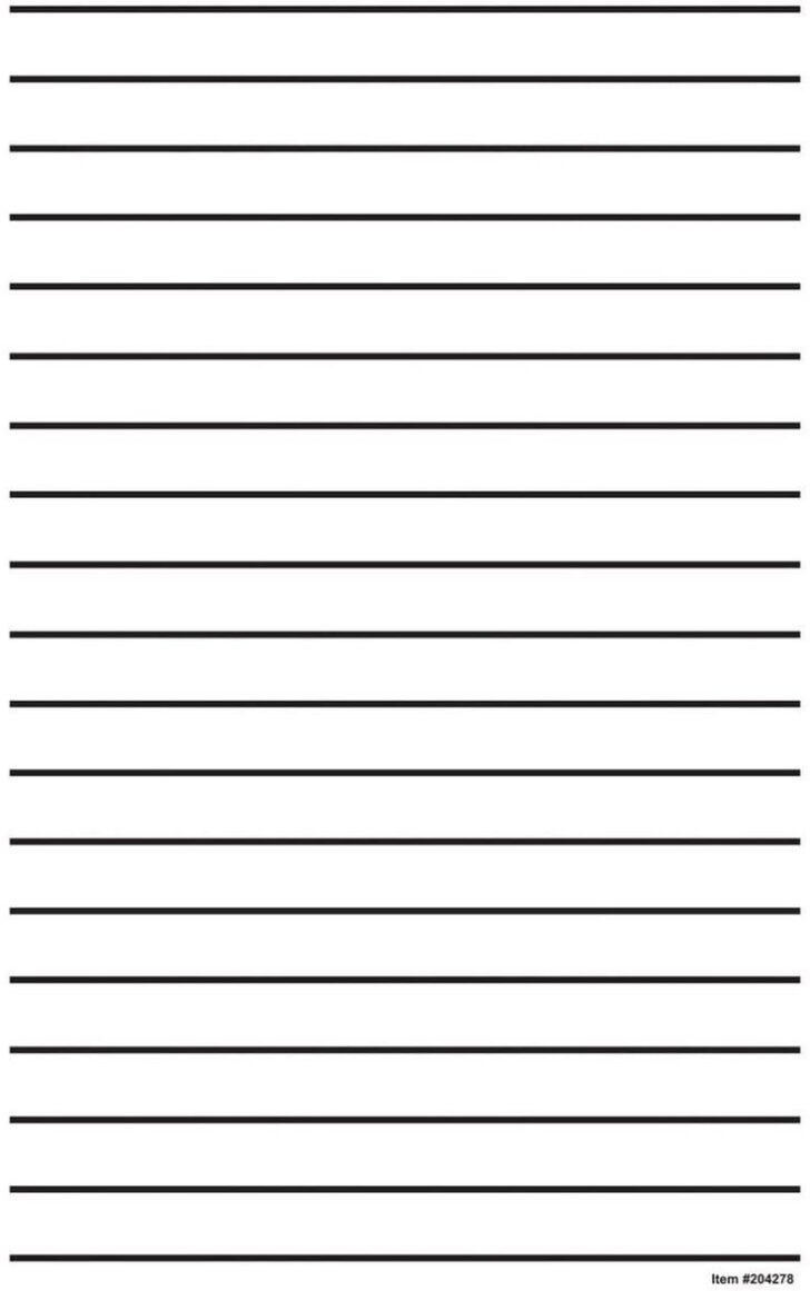 Printable Paper with Lines For Writing