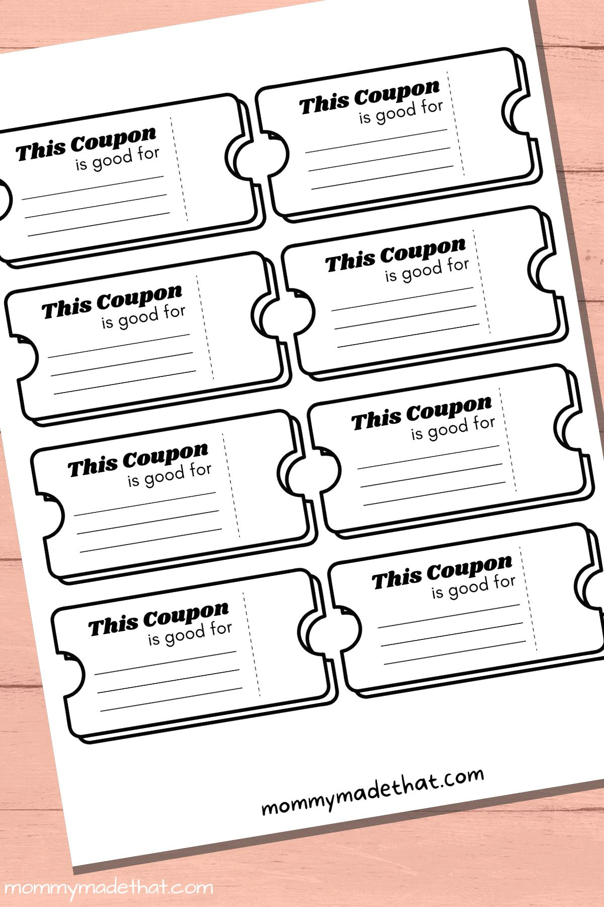 Lots Of Blank Coupon Templates (Free Printables!) with Printable Paper Coupons