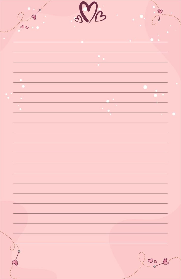 Love Letter Templates - 10 Free Pdf Printables | Printablee in Love Letter Printable Paper