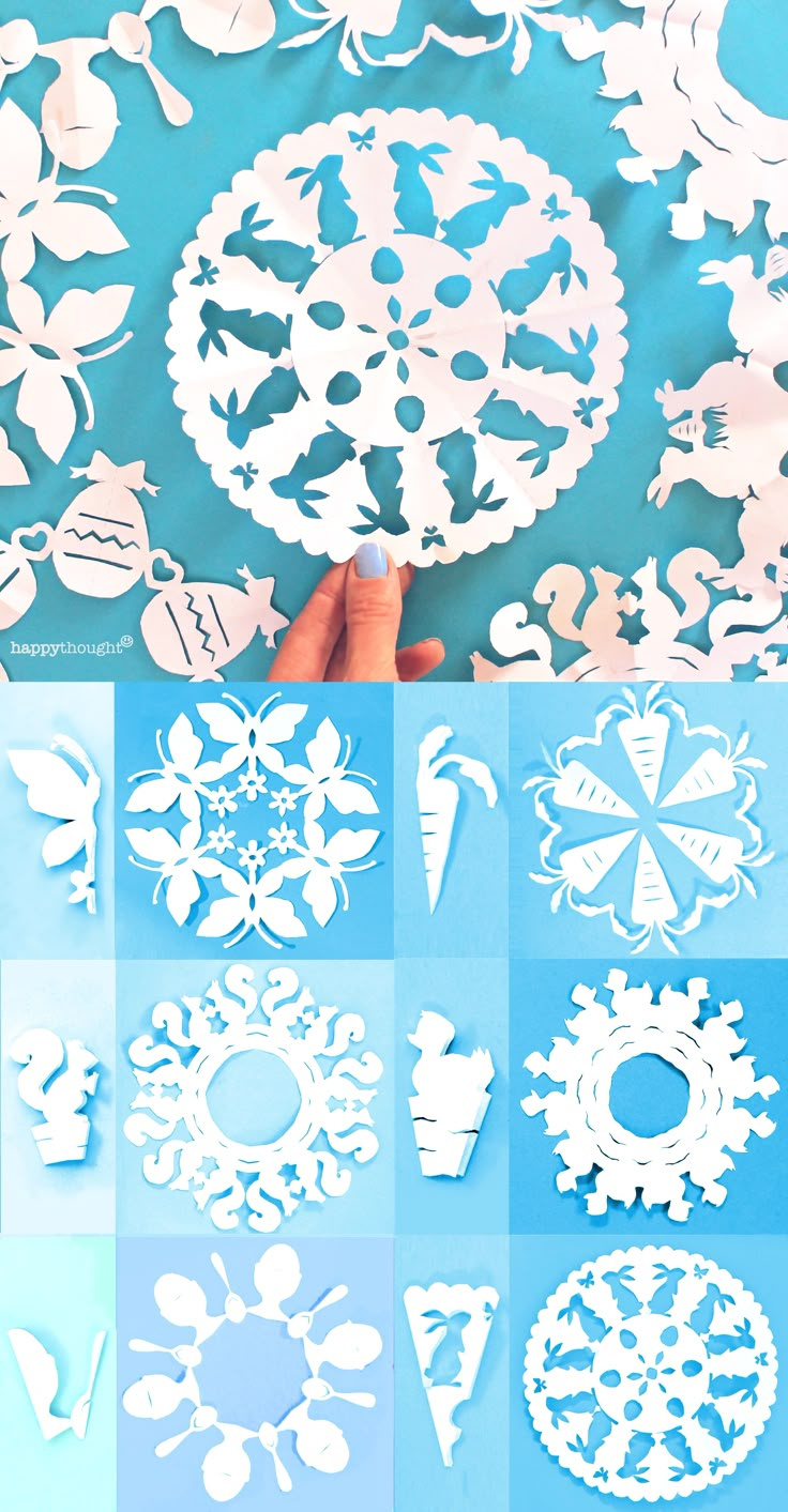 Make These Easter Kirigami Snowflakes! within Printable Paper Snowflake Patterns
