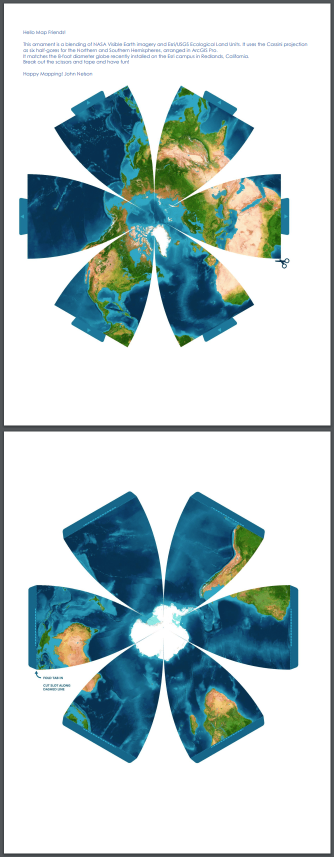 Make This Cassini Globe Ornament Please for Printable Paper Globe Template