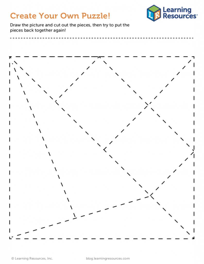 Make Your Own Puzzle Printable! | Learning Resources pertaining to Printable Paper Puzzles