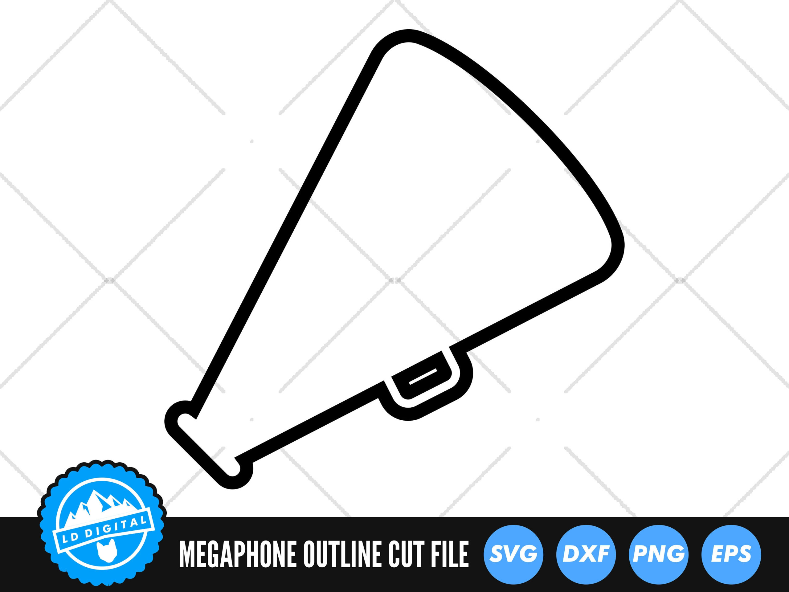 Megaphone Printable - Etsy for Free Printable Paper Megaphone Template