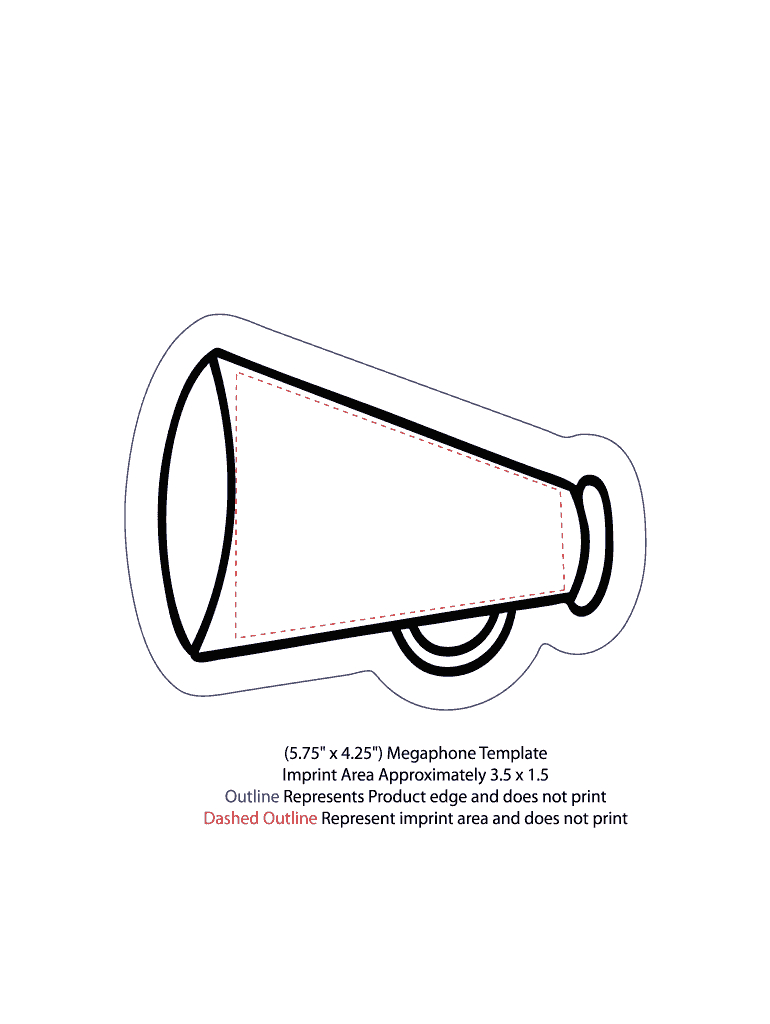 Megaphone Template: Fill Out &amp;amp; Sign Online | Dochub intended for Free Printable Paper Megaphone Template