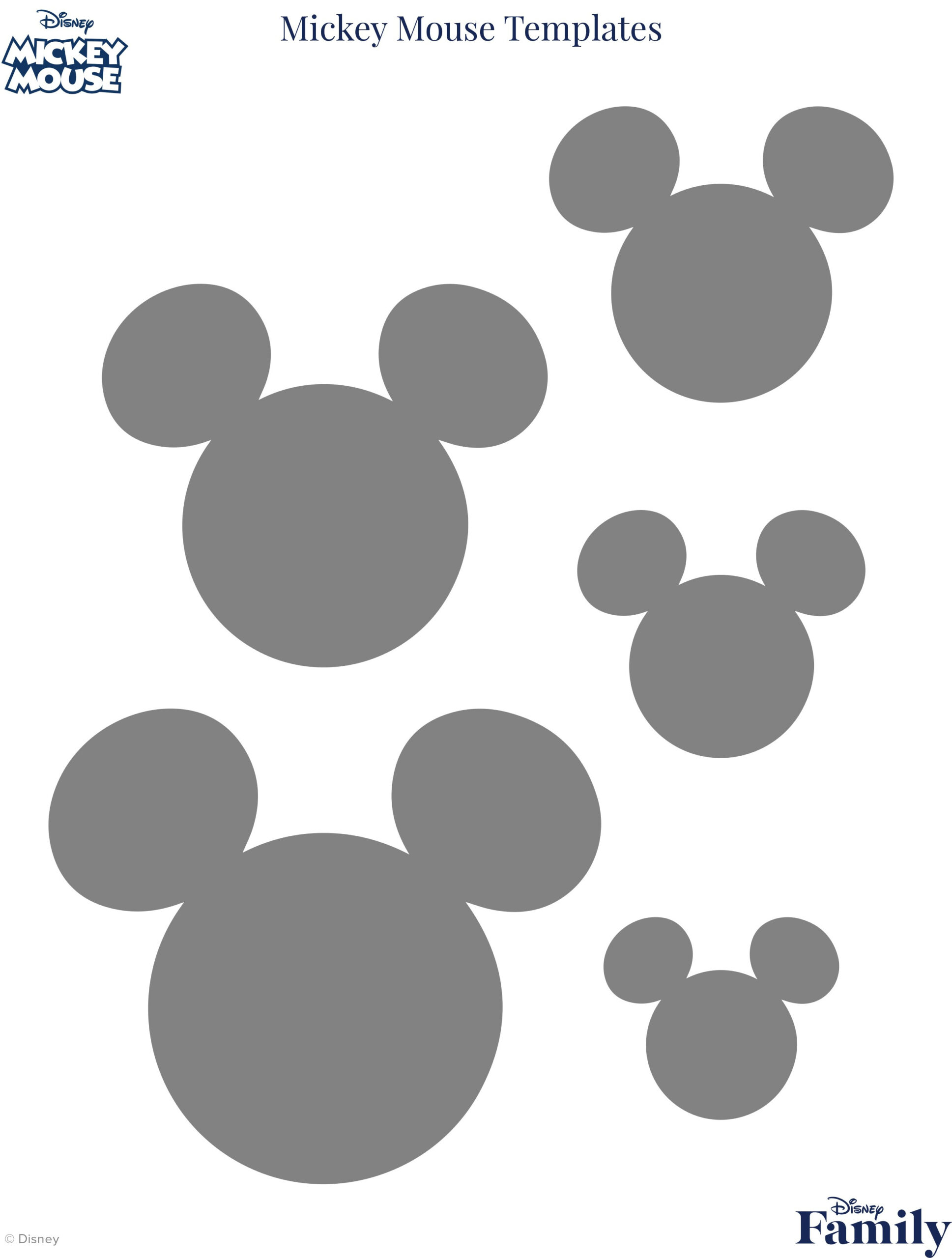 Mickey Mouse Template | Disney News within Mickey Mouse Printable Paper