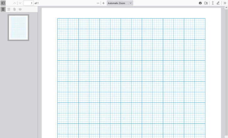 Full Page Printable Graph Paper A4