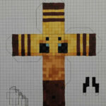 Minecraft Bee Template With Minecraft Grid Paper Printable