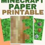 Minecraft First Day Of School Cone Craft With Free Minecraft With Minecraft Printable Paper
