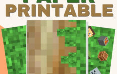 Minecraft First Day Of School Cone Craft With Free Minecraft with Minecraft Printable Paper