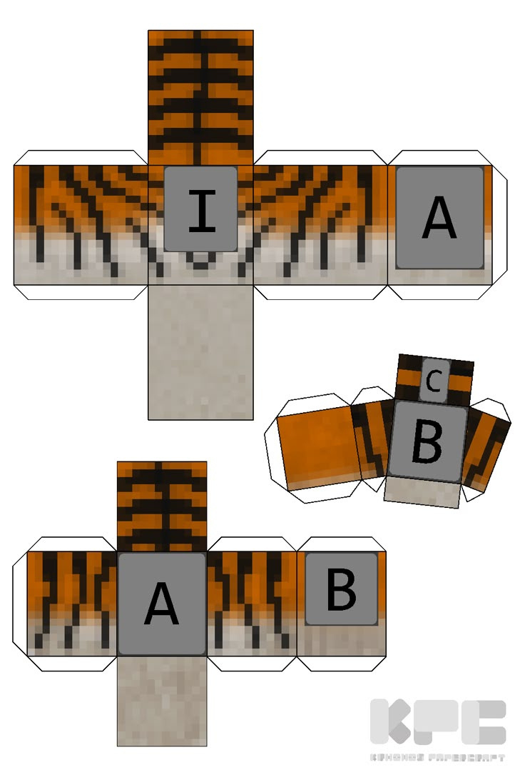 Minecraft Papercraft And More pertaining to Printable Paper Minecraft