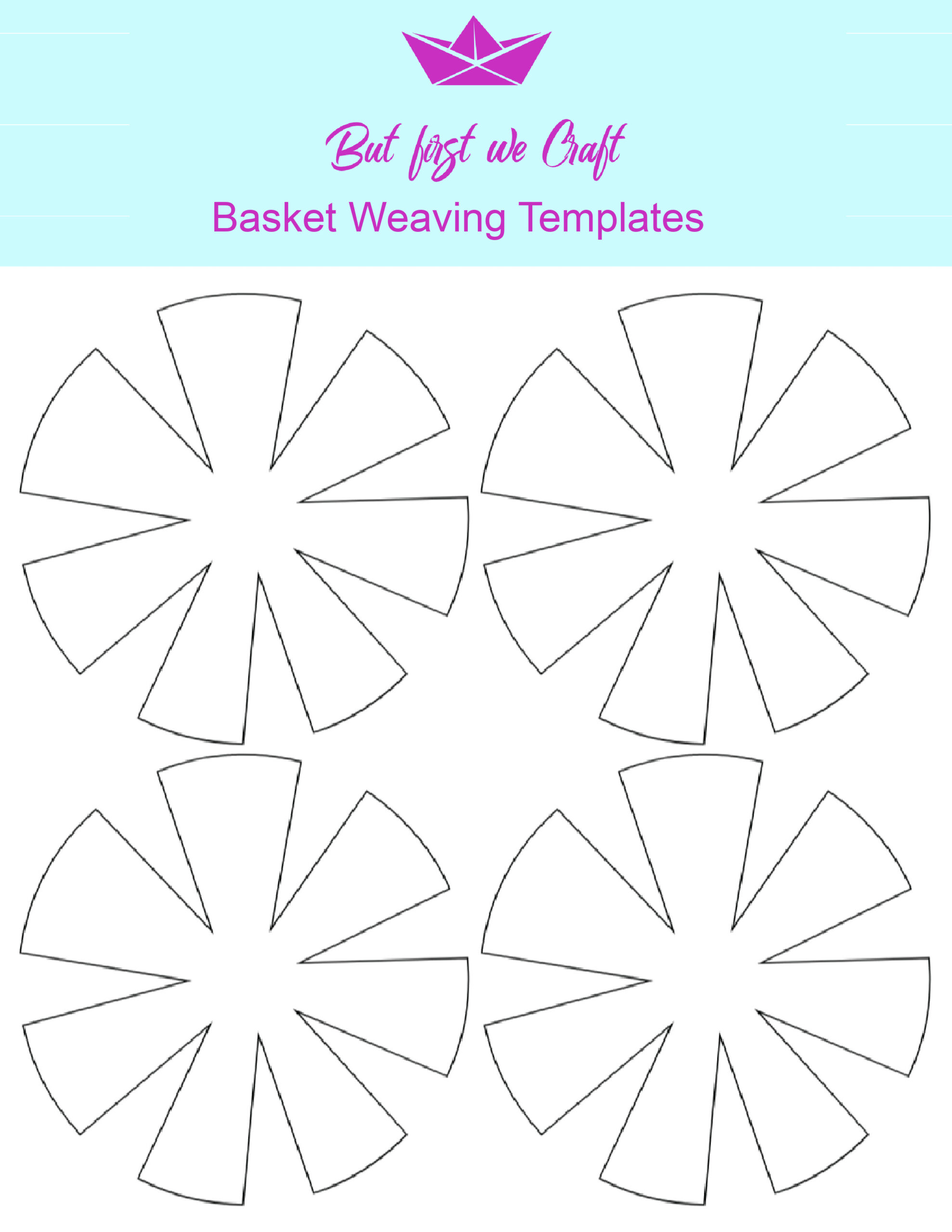 Mini Basket Weaving – But First We Craft intended for Printable Paper Weaving Template