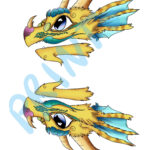 Mini Printable Paper Dragon Puppet Template Base Pattern   Etsy.de Pertaining To Printable Paper Dragon Puppet Template