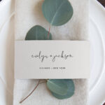 Minimalist Napkin Wrap Printable, Diy Modern Minimal Wedding Paper With Regard To Printable Paper Napkin Ring Template