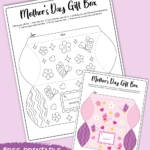 Mother'S Day Gift Box {Free Printable}   Kara Creates Within Mother&#039;s Day Printable Paper