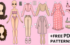 New Paper Doll Dress Up With Wardrobe Diy &amp; Free Printable inside Printable Paper Doll Dresses