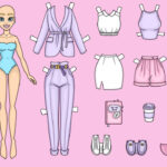 New Purple Outfit For Your Paper Doll Diy Crafts With Regard To Printable Paper Doll Kate Made