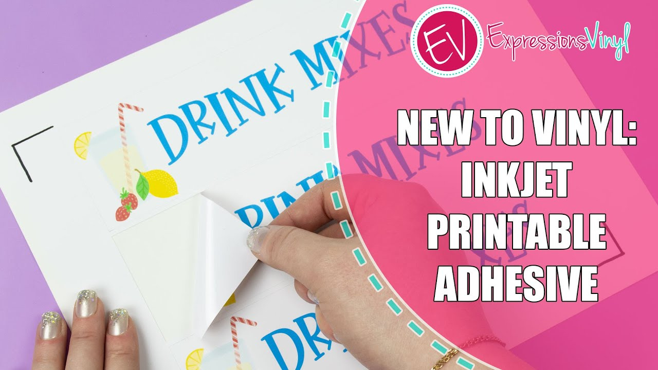 New To Vinyl - How To Use Inkjet Printable Adhesive Vinyl inside How To Use Printable Sticker Paper