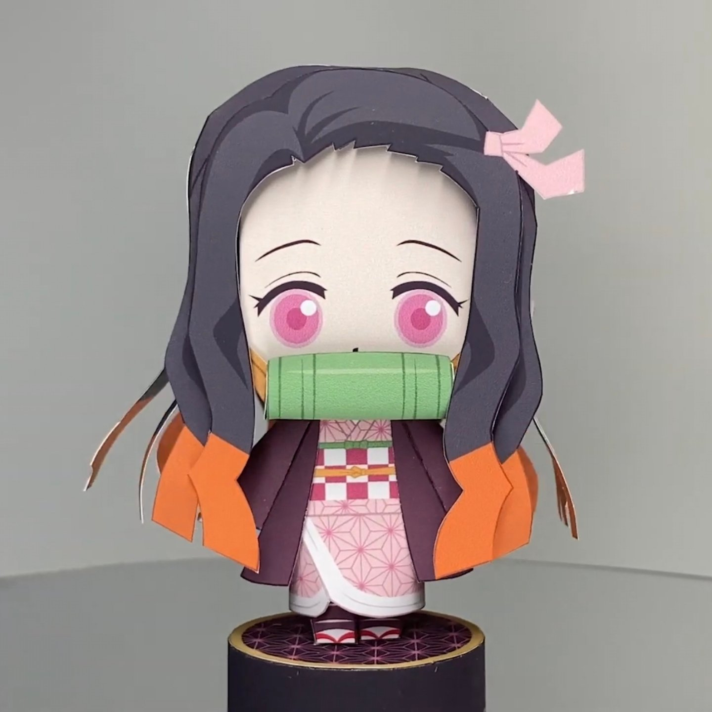 Nezoku Kamado – Printable Paper 3D Figure - Cute Paper intended for Printable Paper Figures