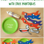Ninja Turtle Paper Plate Banner With Free Printables With Printable Paper Plates
