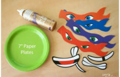 Ninja Turtle Paper Plate Banner With Free Printables with Printable Paper Plates