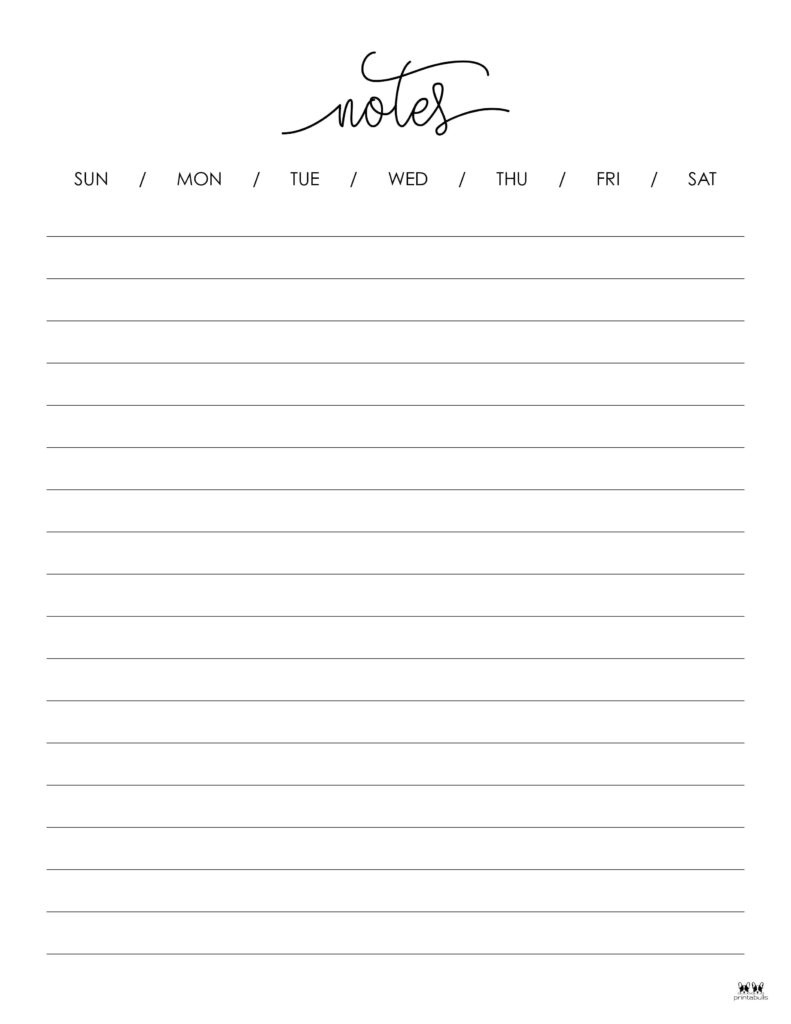 Note Pages &amp;amp; Templates - 30 Free Printables | Printabulls within Note Paper Printable