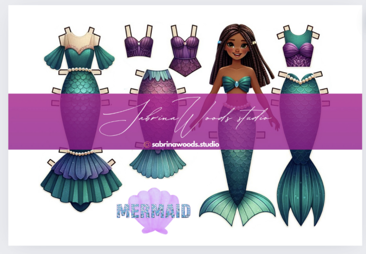 Mermaid Printable Paper