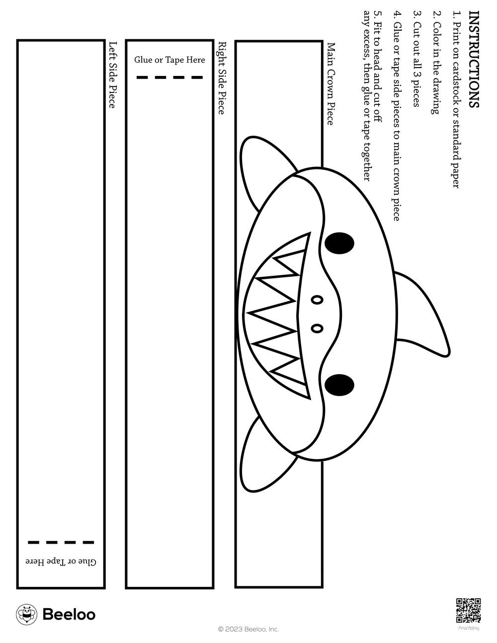 Ocean-Themed Paper Hats • Beeloo Printable Crafts And Activities within Printable Paper Hat