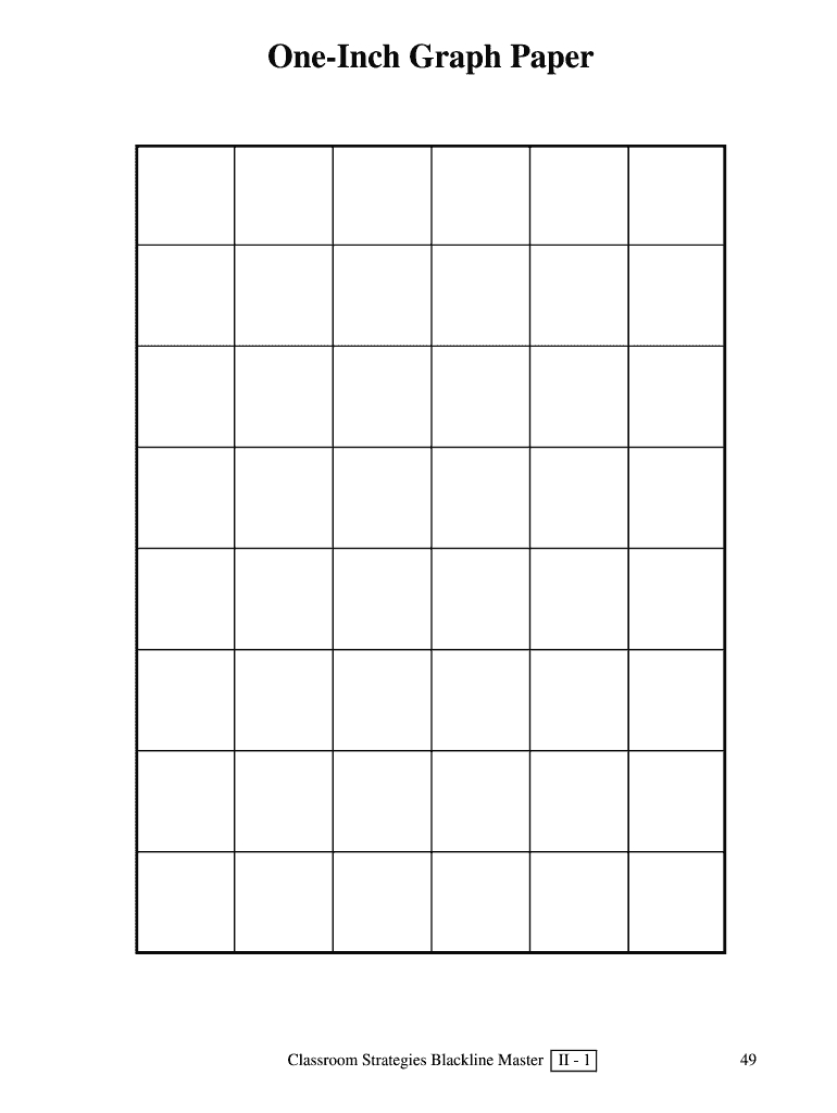 One-Inch Graph Paper Form - Fill Online, Printable, Fillable for Large Grid Paper Free Printable