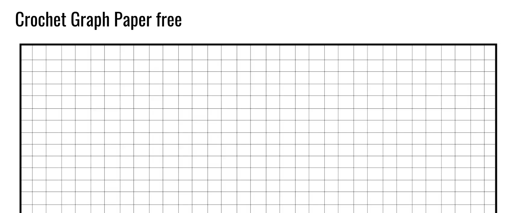 Online Graph Paper ≡ Fill Out Printable Pdf Forms Online inside Free Printable Crochet Graph Paper