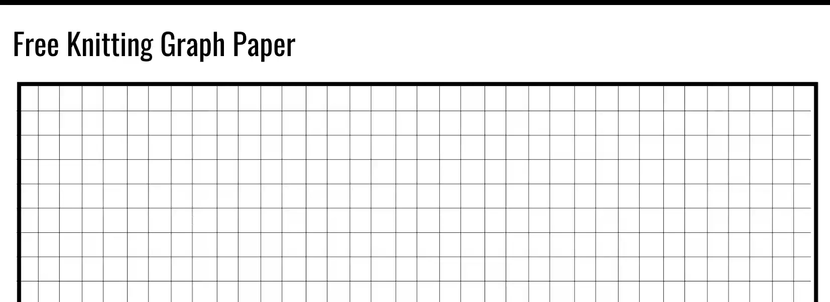 Online Graph Paper ≡ Fill Out Printable Pdf Forms Online pertaining to Free Printable Knitting Graph Paper